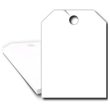 Imagem de Pacote com 50 etiquetas de pendurar espelhadas em branco para revendedor de carros que você escolher cor (branca)