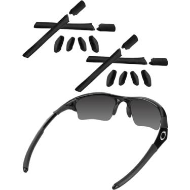 Imagem de Bwake 2 conjuntos de protetores auriculares e protetores de nariz para óculos de sol Oakley Half Jacket/Half Jacket XLJ - Preto