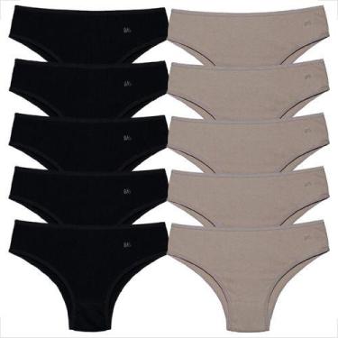 Imagem de Kit 10 Tangão Cotton Penteado Feminina Estilo Atacado - Básica Linda, 