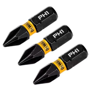 Imagem de Ponta Phillips #1 FlexTorq 1" 3 Peças DWAF1PH1IR3 DeWalt - Unica Unico