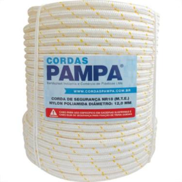 Imagem de Corda Branco 3 Capa Tipo Bombeiro 12Mm Rl100 - PAMPA