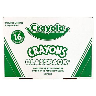 Imagem de Crayola Classpack Regular Crayons, 16 Colors, 800/BX