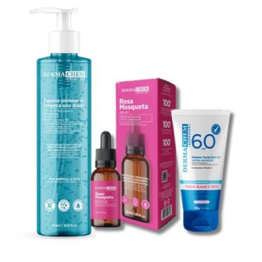 Imagem de Sabonete Limpeza Facial com Aloe Vera+Sérum Rosa Mosqueta+Protetor Solar Facial FPS60 Sem cor