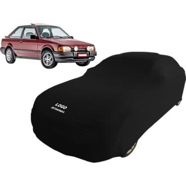 Imagem de Capa Resistente Com Logo Carro Ford Escort Xr3 Conversível - Mz, Preta