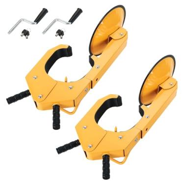 Imagem de DASBET Trava de roda pacote com 2 travas de bota de pneu ajustável, antifurto, braçadeira de trava de roda resistente para carros, caminhões, SUVs, campistas, trailers e trailers