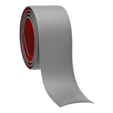 Imagem de PATIKIL Faixa de transição de piso autoadesiva 5 cm x 3 pés, divisor plano de piso laminado de vinil para unir lacunas de piso portas capa de carpete azulejos cinza