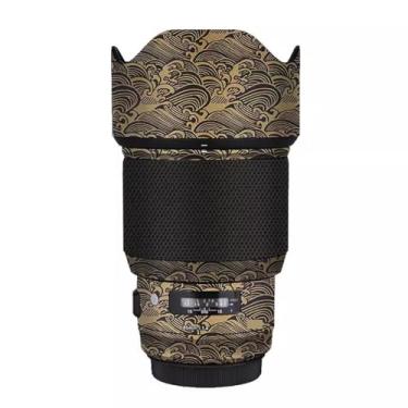 Imagem de Adesivo de vinil para câmera antirarranhões para Sigma Art 85 mm F 1,4 DG HSM adequado para Canon EF Mount Camera Body Protective Film Decal Coat 1:1.4 85 1.4 (ouro wave)