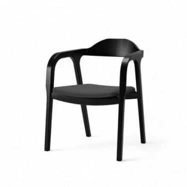 Imagem de Cadeira Bugre Preto Assento Tec Preto Grafite - 76915 - Sun House