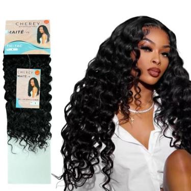 Imagem de Aplique Tic-tac Cacheado 60cm Fibra Orgânica Premium - Cherey, 1*