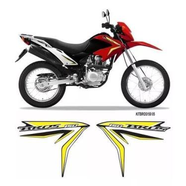 Imagem de Adesivos Faixas Laterais Honda Nxr Bros 150 2013/2014 Kit 05 - Resitan