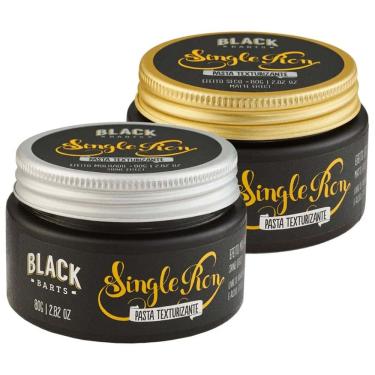 Imagem de Kit Cabelo Pomada Efeito Matte + Efeito Molhado 80g Single Ron Black Barts