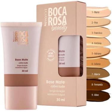 Imagem de Base Mate Cobre Tudo 30ml Boca Rosa Beauty By Payot, 6-Juliana