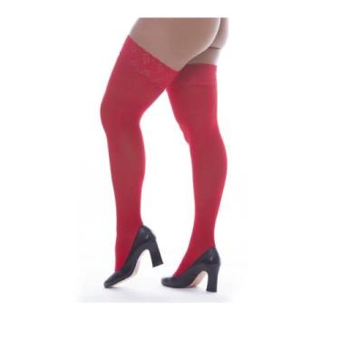 Imagem de Meia Lisa 7/8 Para Espartilho Perrutextil, Vermelho