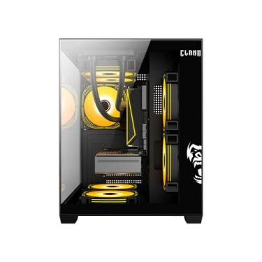 Imagem de Gabinete Gamer Aquário, Clanm Nightmare, Tower, Micro-ATX/ITX, Vidro T