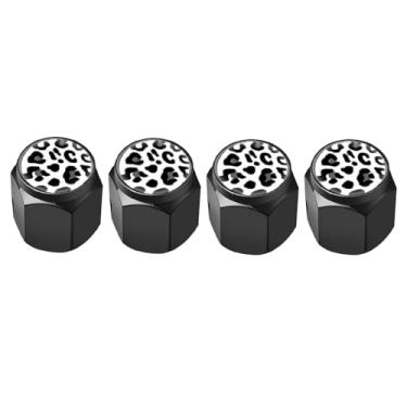 Imagem de 4 peças de tampas de haste de válvula de pneu, tampa de válvula de ar de metal, tampas de haste de roda de carro de alumínio, capas de haste universais para carros, caminhões, bicicletas,