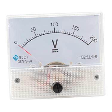 Imagem de menolana Medidor de Voltímetro de Painel Analógico 85C1 Medidor de Voltímetro CC Medidor de Voltagem, DC 0-200V