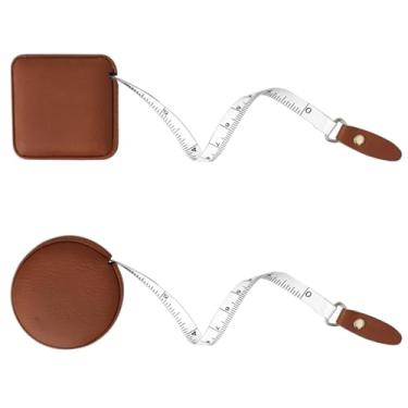 Imagem de Z Fita Métrica Para Medição Corporal, Tecido Corporal Médico, Alfaiate, Artesanato, Dieta, Fita Métrica, 60 "/1,5 M, Fita Métrica Dupla Face Para Costura De Tecido Corporal (2 Peças, Marrom)