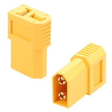 Imagem de QIANRENON XT60 to T Plug High Current Adapter 30A XT60 Male to T Connector Female Converter XT60 to T-Plug RC Battery Connector, Compatible Deans Connector, for Model Airplane Electric Car,2Pcs