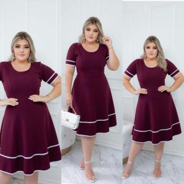 Imagem de Vestido Rodado Moda Evangélica Casamento Civil Madrinha - Universo Do 