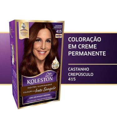 Imagem de Tinta de Cabelo Koleston Castanho Crepúsculo 415 Coleção Noites Ilumin
