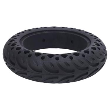 Imagem de Pneu Sólido de Scooter Elétrica de 10 Polegadas, Absorção de Choque de Borracha à Prova de Explosão Pneu Texturizado à Prova de Desgaste Com Excelente Aderência e Estabilidade