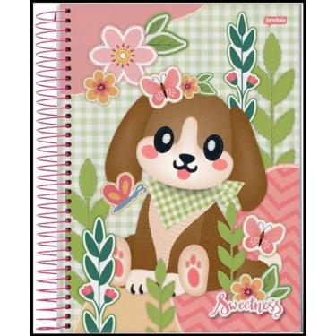 Imagem de Kit de Cadernos Espirais 1/4, Jandaia, Capa Dura, Sweetness, 80 Folhas, Pacote com 5