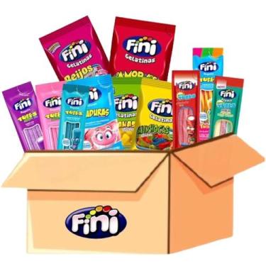 Imagem de Kit 60un 15g Bala Fini Sortido, Gelatinas, Tubes, Citrica