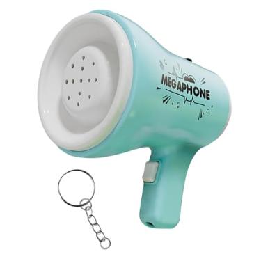 Imagem de Generic O orador portátil megafone megafone bullhorn favorece criativo com a cadeia suspensa alto -falante para fãs de torcida, Azul