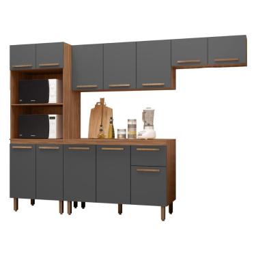 Imagem de Armário de Cozinha Completo Pop 2 Fornos 12 Portas 1 Gaveta