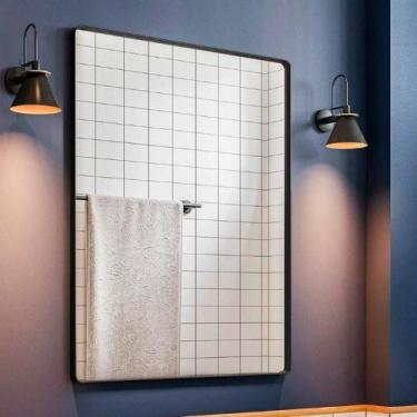 Imagem de Espelho Decorativo Estilo Industrial Hebrew Preto - CasaH