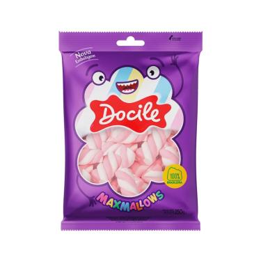 Imagem de Marsh Twist Rosa/branco Baunilha 250g Docile