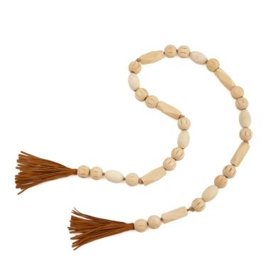 Imagem de Colar decorativo em madeira natural mart