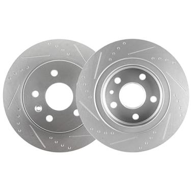 Imagem de ECCPP 55199 2 peças de rotores de freio a disco sólido traseiros aptos para Buick para Encore 2013-2022, para Chevrolet para Cruze 2011-2016, para Chevrolet For Cruze Limited 2016