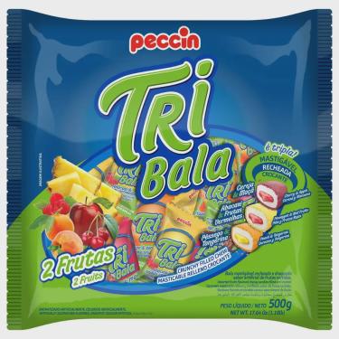 Imagem de Bala peccin tribala 2 frutas 500G