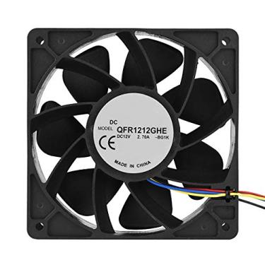 Imagem de Substituição do Ventilador de Resfriamento, DC 12V 2.7A 6000RPM Substituição do Ventilador da Caixa do Computador Ventiladores de Substituição do Ventilador Com Conector de 4