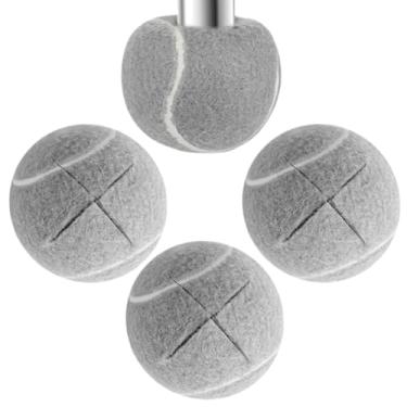 Imagem de Bolas de tênis precedentes para cadeiras, meias de bolas de tênis de cadeira - Coberturas de deslizamento do piso de feltro para serviço pesado,Anti Slip Rubber Glide Cobertings Capas de pé para sala