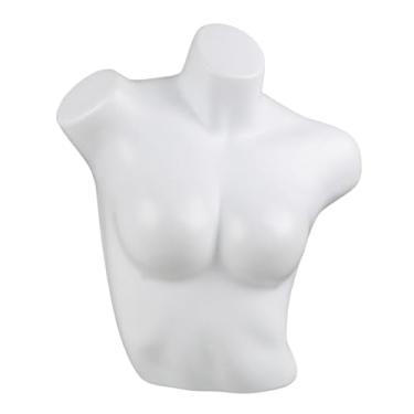 Imagem de YIJU Torso do manequim feminino, exibição de roupas íntimas, suporte de modelo de sutiã, mannequin de lingerie para vitrine , Ombros Inclinados
