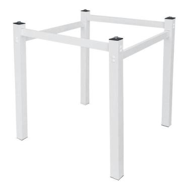 Imagem de Pé Para Mesa De Jantar 0,80 Quadrada Para Cozinha Sala De Jantar Serve
