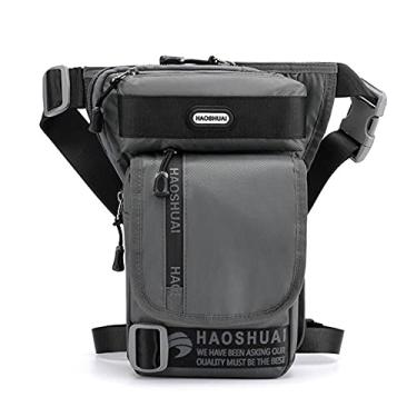 Imagem de Bolsa de perna de ciclismo, bolsa de cintura multifuncional, bolsa de perna de motocicleta, impermeável, de nylon, bolsa de perna para homens, coxa, quadril, pochete de cintura, viagem, andar de