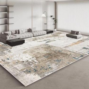 Imagem de Tapetes de pelúcia curtos abstratos para decoração de sala de estar, sofá, área de casa, tapetes grossos, tapetes de luxo para quarto (tapete pequeno de 60x90 cm/pilha de laços - 9)