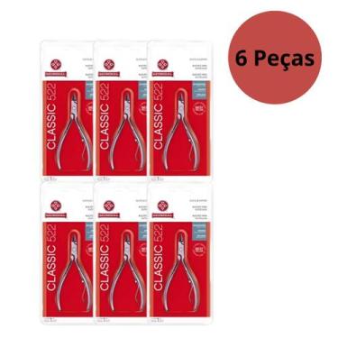 Imagem de Kit Alicate Mundial Para Cutículas Classic 522 Com 6 Unidades