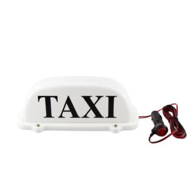 Imagem de Keehui Placa iluminada no teto da cabine de táxi Topper luz superior do carro à prova d'água com isqueiro Sinal de táxi 12V com base magnética, luz de cúpula com cabo 3M