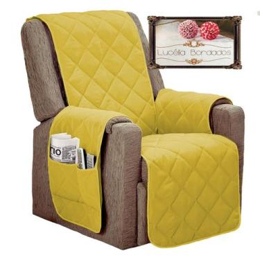 Imagem de Capa protetora para poltrona do papai retratil e reclinavel com fixado