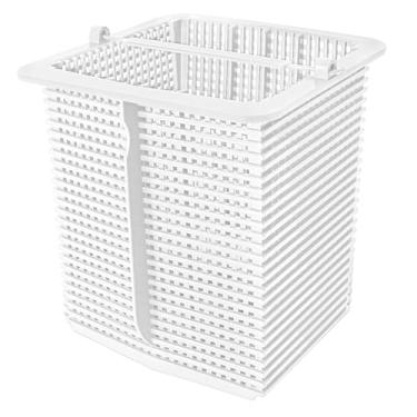 Imagem de Ｂｅｓｇａ Pool Skimmer Basket Silderer Besta de limpeza Folhas de suprimentos Ferramenta de limpeza portátil reutilizável para a bomba de piscina grossa, Branco