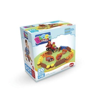 Imagem de Brinquedo Educativo Box Fazendinha 20peças - Dismat