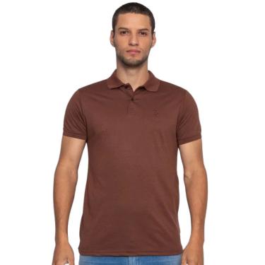 Imagem de Camisa Polo Masculina Fatal Marrom Café 30170