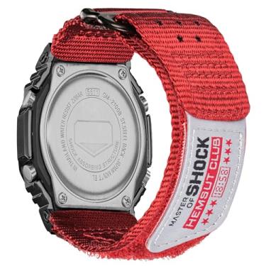 Imagem de Pulseira de relógio de substituição para Casio G-Shock GM-2100B, GD-100/110/120/350, GW-S5600/5600/B5600/M5600, pulseira Casio respirável de nylon de 16 mm