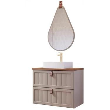 Imagem de Gabinete de Banheiro Sense 60 com Espelho Gota Cappuccino/Freijo - MGM