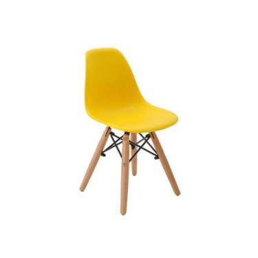 Imagem de Cadeira Eiffel Infantil Amarelo Sem Braço Rivatti Kit 6 Un