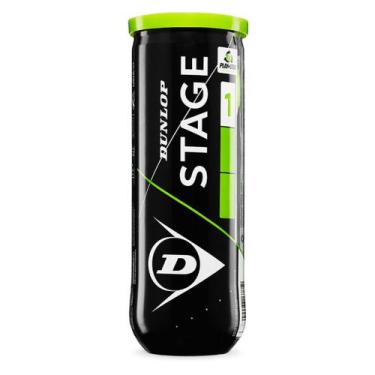 Imagem de Bola de Tênis Dunlop Stage 1 Tubo Com 03 Bolas
